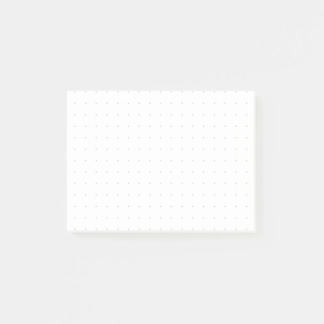 Dot Grid Graph Paper Sticky Notes (Front)