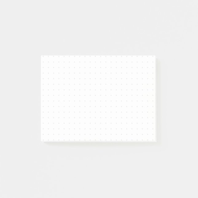 “Dot Grid” – Minimalist Dot Pattern (Black Dots) Post-it Notes (Front)