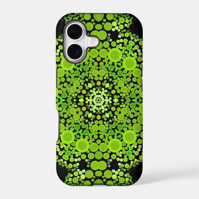 Dot Mandala Flower Green (Back)