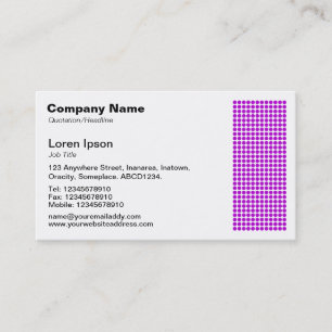 Dot Motif - Purple Business Card