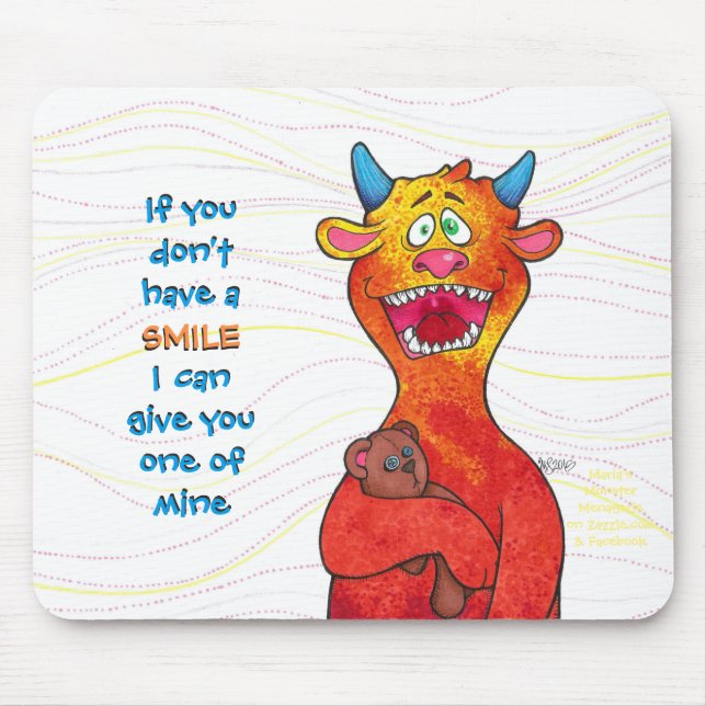 Dot, mouse pad w/message (Front)