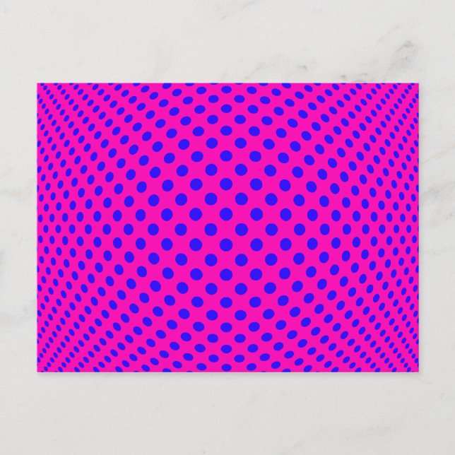 Dot Optical Illusion Postcard (Front)