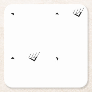 Dot, Pale Grey Paper Coaster