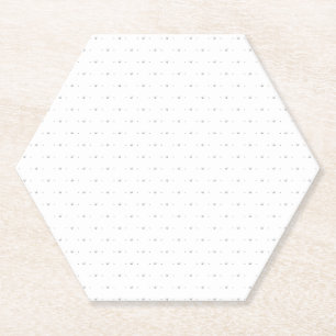 Dot, Pale Grey Paper Coaster