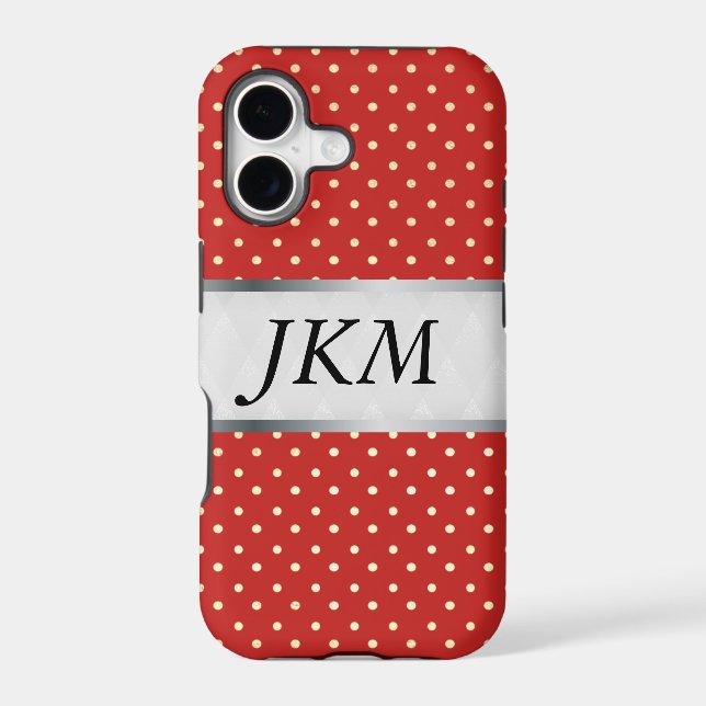 dot pattern stylish / Red (Back)