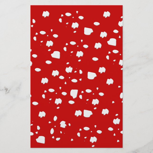 dot pattern with red toadstool mushroom (Front)
