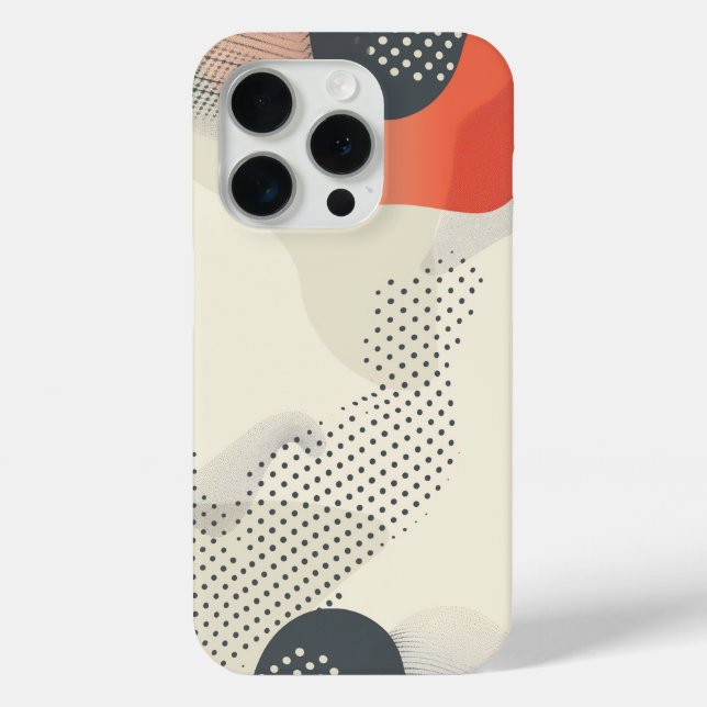 Dot patterns with curving shapes Case-Mate iPhone case (Back)