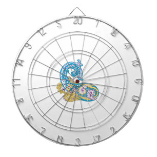 Dot, Sherpa Blue, Golden Sand Design Dartboard