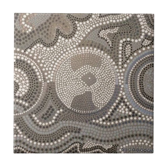 Dot Smart by Gina - Abori-GINA -l inspired art Tile (Front)