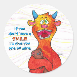 Dot the Monster, sticker