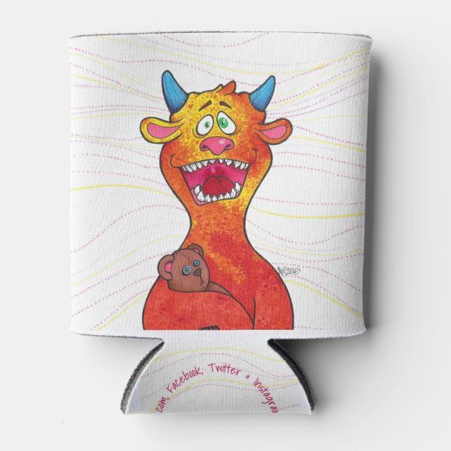Dot the Monster, w/quote can cooler (Front)