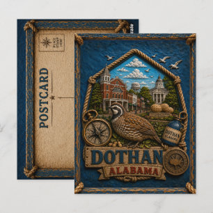 Dothan Alabama Postcard Vintage Travel