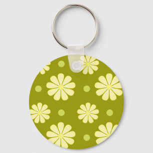 Dots and Daisies Keychain