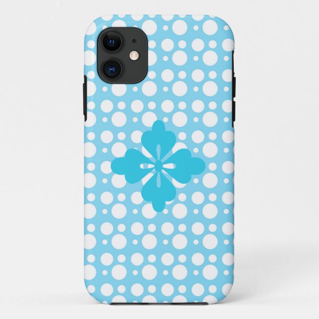 dots and light blue colour Case-Mate iPhone case (Back)