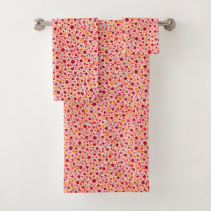 Dots and Spots Red Towel Set