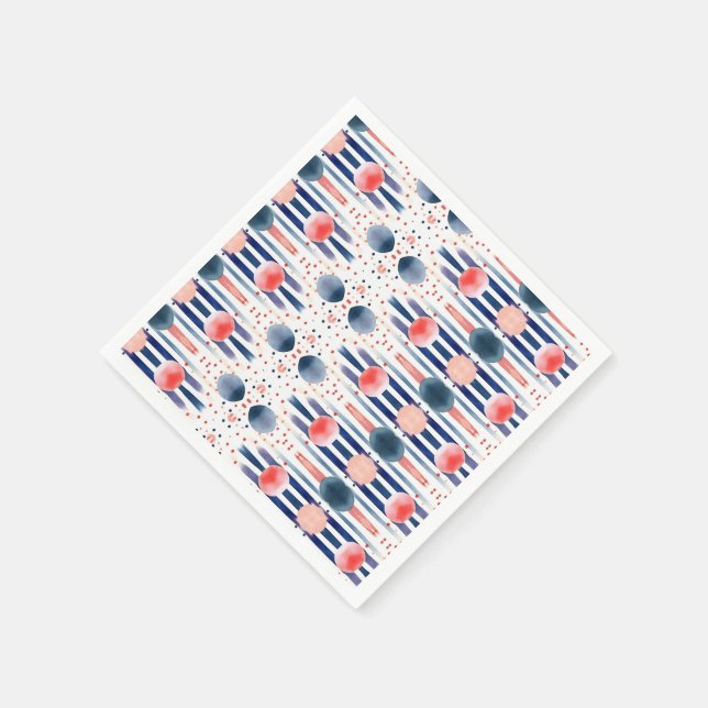 Dots and Stripes 5b Napkin (Corner)