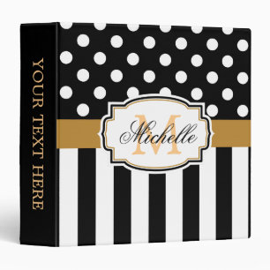 Dots and Stripes Binder