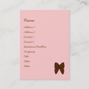 Dots and Stripes Cake Business Card