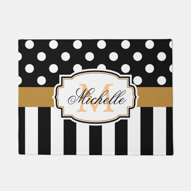 Dots and Stripes Doormat (Front)