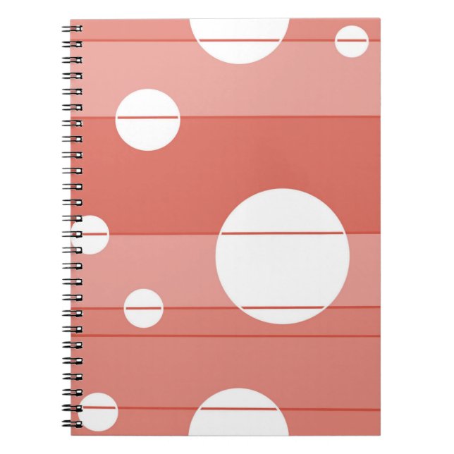 Dots and Stripes in BarnRed Notebook (Front)