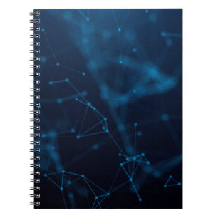 Dots atom lines connect polygon notebook