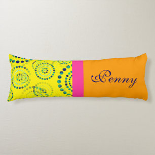 Dots Circle Power Flowers II + your backgr. & idea Body Pillow