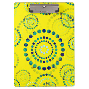 Dots Circle Power Flowers II + your backgr. & idea Clipboard
