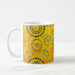 Dots Circle Power Flowers II + your backgr. & idea Coffee Mug