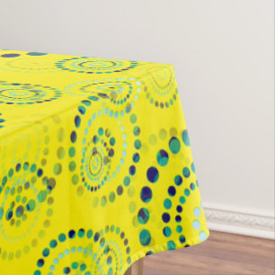 Dots Circle Power Flowers II + your backgr. & idea Tablecloth