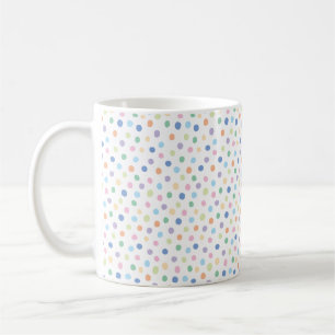 Dots Confetti dessinés à la main Mug café Motif mo