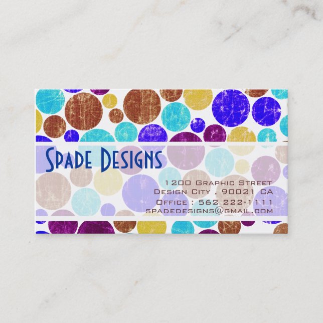 Dots - Customized Business Card (Front)