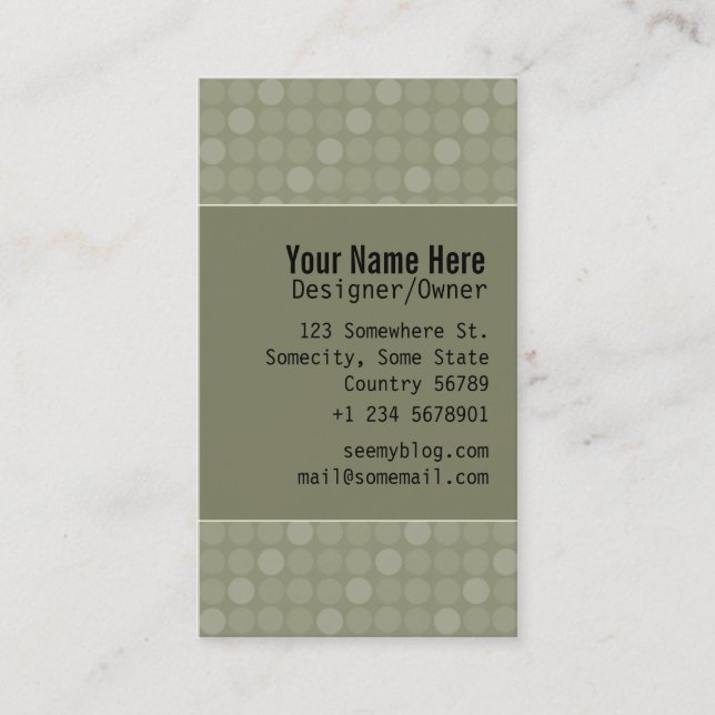 Dots, dots, dots business card (Front)