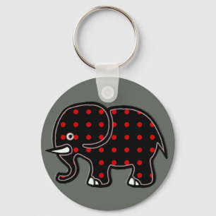 dots elephant keychain