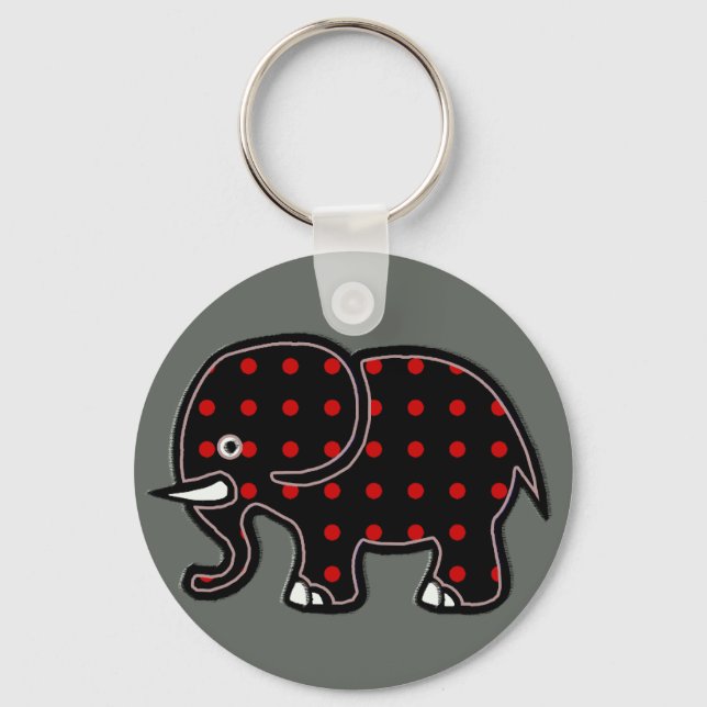 dots elephant keychain (Front)