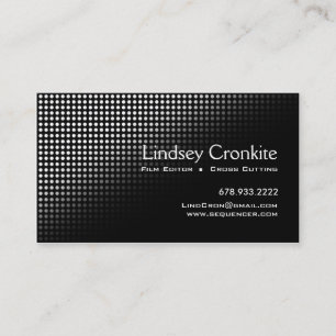Dots Film Editor Hollywood Entertainment Industry Business Card