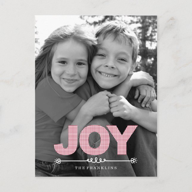 DOTS Holiday Photo Cards Postcard (Front)