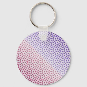 Dots in Pink and Magenta Keychain