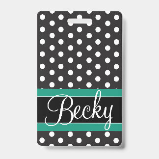 Dots Luggage Tag / Badge