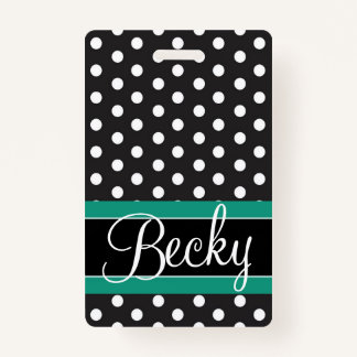 Dots Luggage Tag / Badge