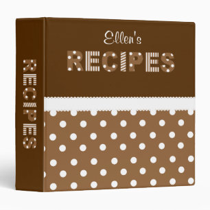 Dots n Eyelet Recipe Binder