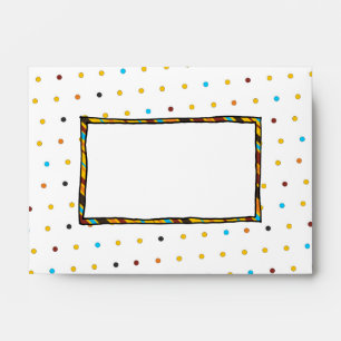 Dots 'n' Stripes A6 Invitation Envelope