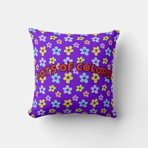 DOTS OF COLORS THROW PILLOW