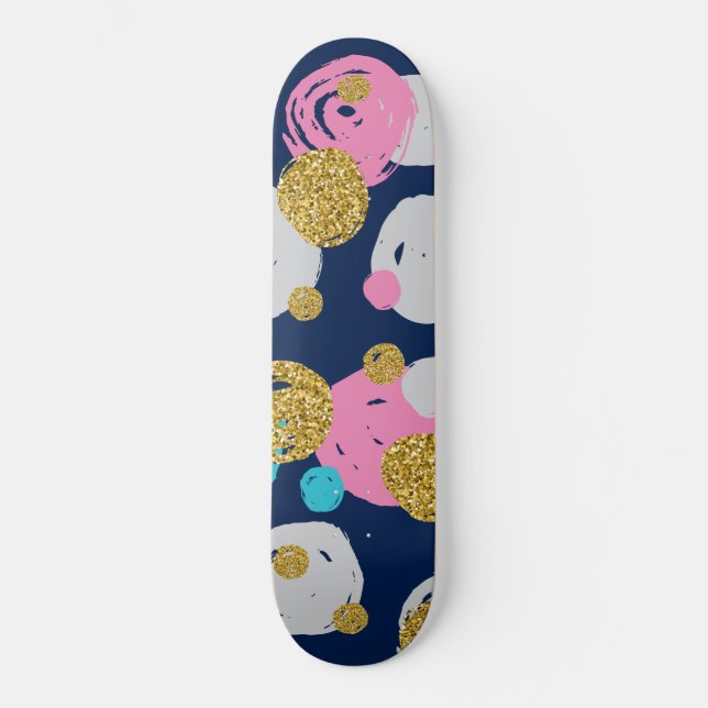 Dots Pattern 11 Skateboard (Front)