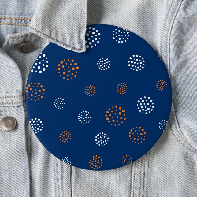 Dots Pattern 13 6 Inch Round Button (In Situ)
