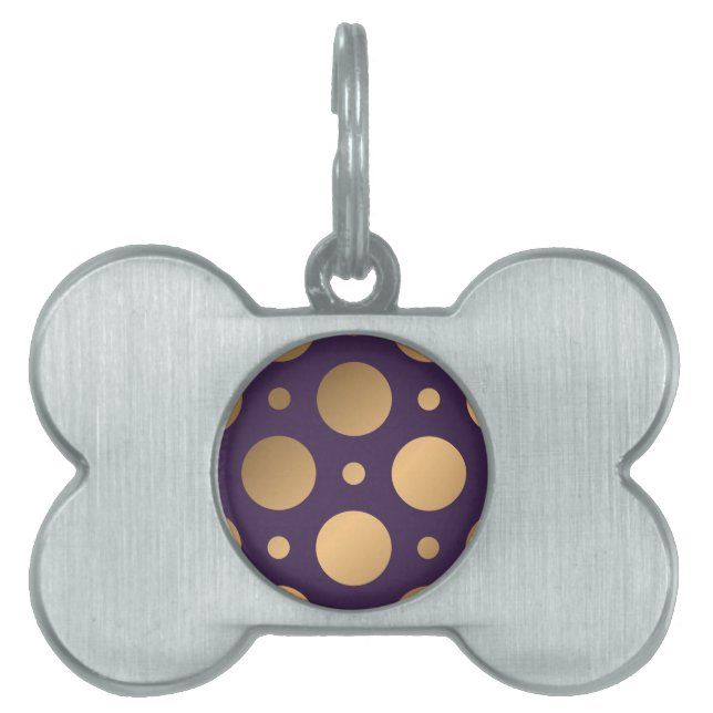 Dots Pattern 15 Pet ID Tag (Front)