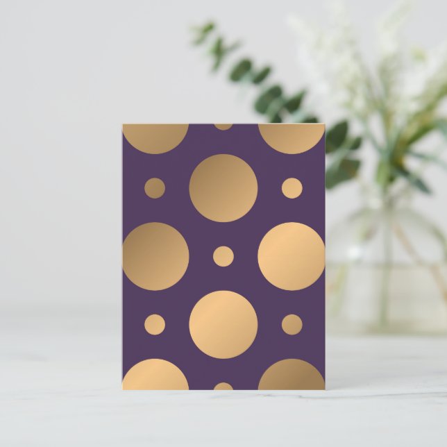 Dots Pattern 15 Postcard (Standing Front)