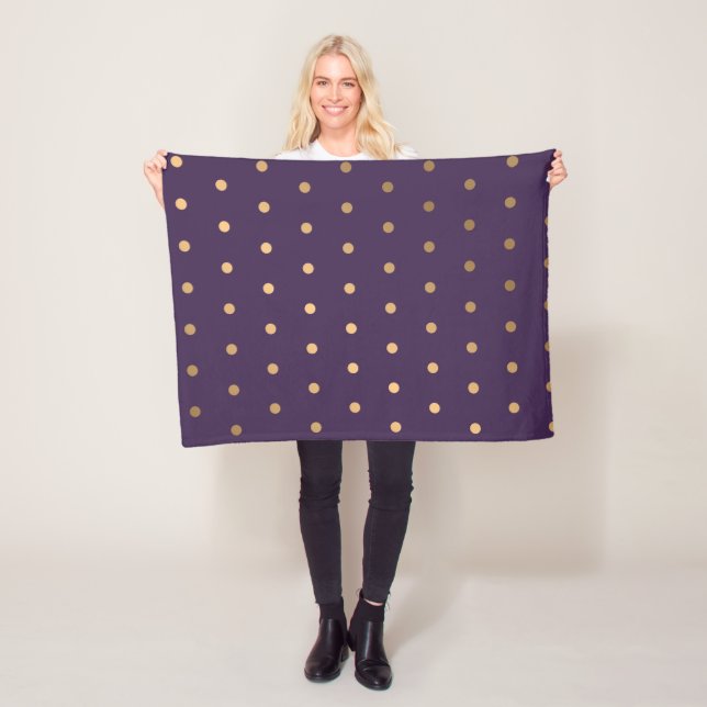Dots Pattern 18 Fleece Blanket (In Situ)