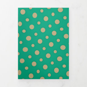 Dots Pattern 2 Tri-Fold Holiday Card