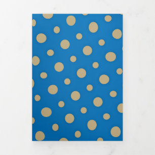 Dots Pattern 4 Tri-Fold Holiday Card