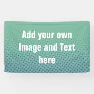 Dots Pattern ocean green blue + your ideas Banner